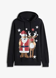 Sweatshirt med julemotiv i økologisk bomull, bonprix