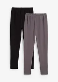 Termo-funksjonsleggings med mykt fleecefôr (2-pack), bonprix