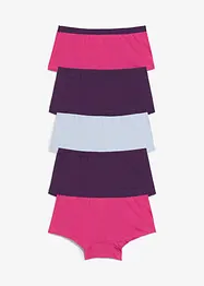 Truse med myk bomull og høy midje (5-pack), bonprix