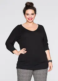 Oversized topp i lett viskose, bonprix