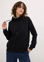 Termo-sweatshirt med hette og teddyfôr, bonprix