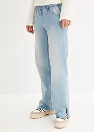 Wide Leg-jeans High Waist, komfortlinning, bonprix