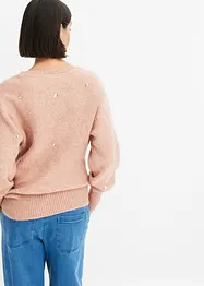 Genser med store strasstener, bonprix