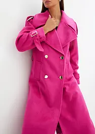 Trenchcoat i ull-look, bonprix