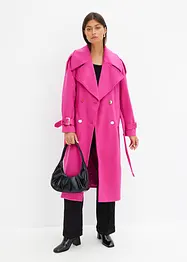 Trenchcoat i ull-look, bonprix