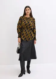 Oversized tunika i sateng, bonprix