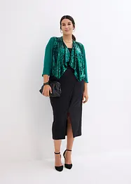 Chiffon-bolero med paljetter, bonprix