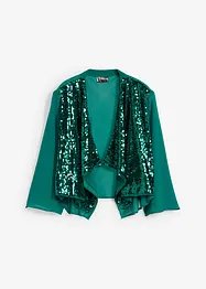 Chiffon-bolero med paljetter, bonprix