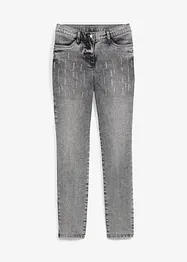 Slim Fit-jeans med strasstener, bonprix