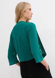 Chiffon-bolero med paljetter, bonprix