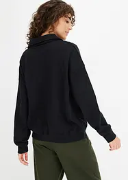 Sweatshirt med V-hals, bonprix