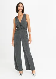 Jersey-jumpsuit med glitter, bonprix