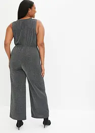 Jersey-jumpsuit med glitter, bonprix