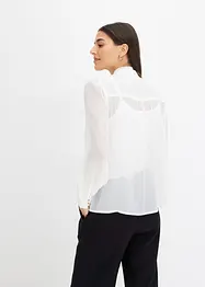 Chiffonbluse med sløyfe, bonprix