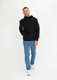 Termo-sweatshirt med hette og glidelås, varmt fôr, bonprix