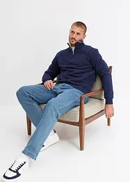 Termo-sweatshirt med troyer-krage, varmt fôret, bonprix