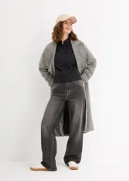 Oversized bluse av bomull med 3/4-lang arm, bonprix