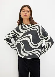 Behagelig, ribbestrikket topp, bonprix