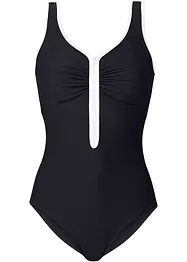 Shape-badedrakt med glidelås, lett formende, bonprix