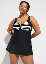 Lang tankini med highwaist-bikinibukse (2-delt sett), bonprix