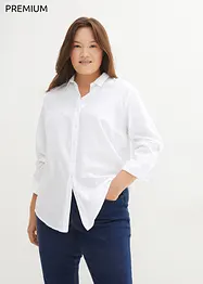 Skjortebluse i ren bomull, bonprix