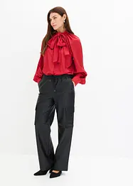 Bluse med sløyfe, bonprix