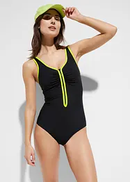 Shape-badedrakt med glidelås, lett formende, bonprix