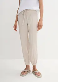 Musselin-bukse med smock-linning, bonprix