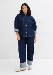 Skjortejakke i denim, oversized, bonprix