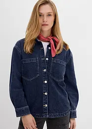 Skjortejakke i denim, oversized, bonprix