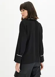 Bluse med kontrastbånd, bonprix