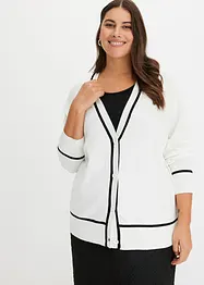 Cardigan med V-hals, bonprix