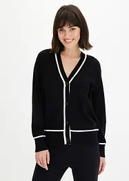 Cardigan med V-hals, bonprix