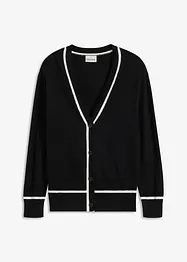 Cardigan med V-hals, bonprix