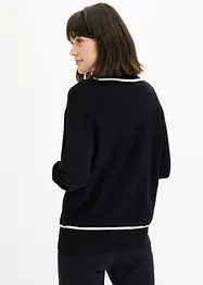 Cardigan med V-hals, bonprix