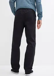 Regular Fit slip on-bukse i ren bomull, Straight (2-pack), bonprix