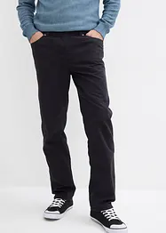 Regular Fit slip on-bukse i ren bomull, Straight (2-pack), bonprix