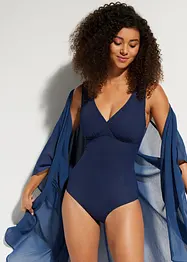Shape-badedrakt, sterkt formende, med V-hals, bonprix