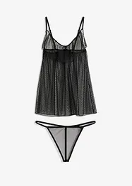 Babydoll og stringtruse ouvert (2-delt sett), VENUS