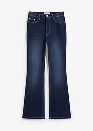 Bootcut jeans med høyt liv og stretch, bonprix