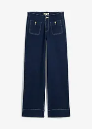 Wide Leg Jeans Mid Waist, stretch, bonprix