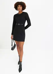 Bodycon-kjole med naglebelte, bonprix