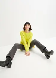 Poncho-genser med maljer, bonprix