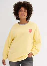 Oversized sweatshirt i økologisk bomull, bonprix