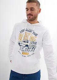 Sweatshirt med hette i økologisk bomull, bonprix