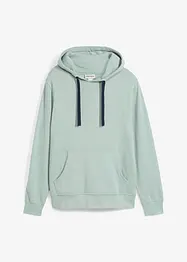 Sweatshirt med hette i ren bomull, bonprix