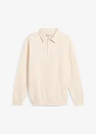 Sweatshirt med polokrage, bonprix