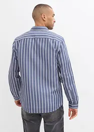 Langermet businesskjorte i ren bomull, Slim Fit, bonprix