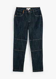 Regular Fit-jeans med stretch, Straight med forsterkede knær, bonprix