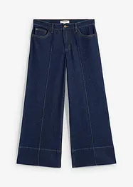 Wide Leg-jeans Mid Waist, cropped, bonprix